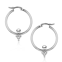 Load image into Gallery viewer, Edelstahl Creolen - Clusterohrringe in PVD Goldbeschichtung
