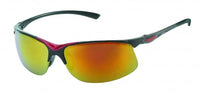 Cargar imagen en el visor de la galería, Sportliche Sonnenbrille &quot;Sonnenbrille Sport verspiegelt 400 UV&quot; mit metallic farbiger Verzierung unten, frameless Design und 400 UV-Schutz für optimalen Schutz und modernen Look.
