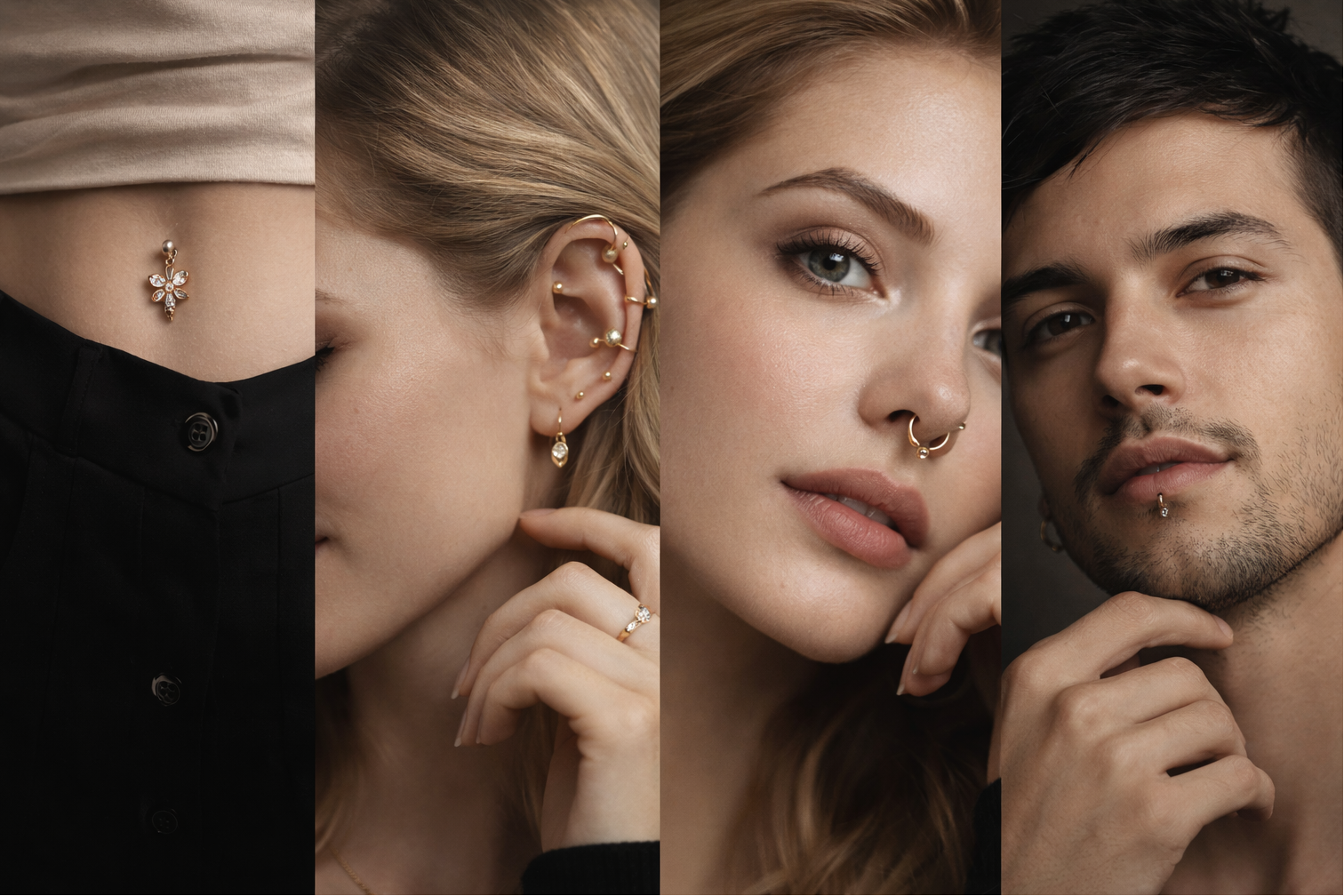 Moderner Piercing Schmuck für Looks mit Stil