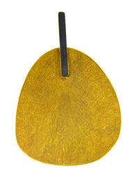 Cargar imagen en el visor de la galería, Anhänger Silber 925 vergoldet gebürstet schwarz Plektrum - chic - net.de
