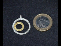 Load image into Gallery viewer, Anhänger Silber 925 vergoldet Ringe Kreise - chic - net.de
