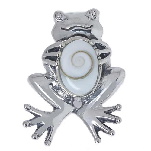 Shiva eye silver pendant frog pendant 925 sterling silver Shiva eye women's jewelry