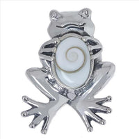 Load image into Gallery viewer, Shivaauge Silberanhänger Frosch Anhänger 925er Sterling Silber Shiva Auge Eye Damen Schmuck

