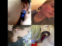 Cargar imagen en el visor de la galería, Ball Closure Piercing Klemmkugel Ring rot Acryl - chic - net.de
