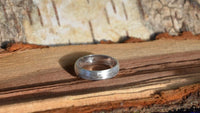 Cargar imagen en el visor de la galería, Bandring konvex gewölbt 5mm breit gebürstet 925 Sterling Silber - chic - net.de
