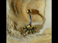 Load image into Gallery viewer, Bauchnabel Piercing Brass Edelstahl Auge Stein Kristall - chic - net.de
