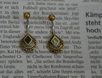 Cargar imagen en el visor de la galería, Bauchnabel Piercing Brass Edelstahl Raute verziert Shell
