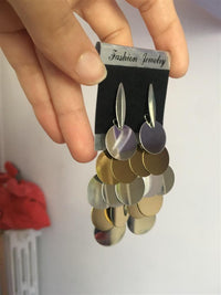 Cargar imagen en el visor de la galería, Brass Ohrstecker silberfarben und golden rund glänzend - chic - net.de
