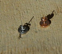 Load image into Gallery viewer, Chirurgischer Edelstahl Ohrstecker rund schwarz 10mm - chic - net.de
