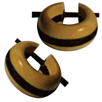 Load image into Gallery viewer, Ohrringe Sonoholz Buaya Holz kleine Creolen Pin Stick
