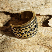 Load image into Gallery viewer, Ear cuff Dread Lock Bead Messing gold Ethno - chic - net.de
