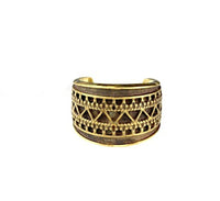 Load image into Gallery viewer, Ear cuff Dread Lock Bead Messing gold Ethno - chic - net.de
