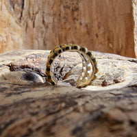 Cargar imagen en el visor de la galería, Ear cuff Dread Lock Bead Messing gold Kugeln - chic - net.de
