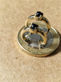 Load image into Gallery viewer, Ear cuff Dread Lock Bead Messing gold Onyx Bögen - chic - net.de
