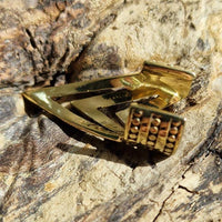 Load image into Gallery viewer, Ear cuff Dread Lock Bead Messing gold Zacken - chic - net.de
