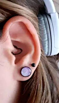 Load image into Gallery viewer, Edelstahl Ohrstecker 8mm Sharingan Auge Rinnegan Manga - chic - net.de
