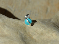 Load image into Gallery viewer, Ohrstecker 925 Sterling Silber mint Opal E-Coat Saturn
