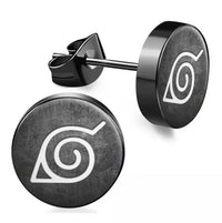 Load image into Gallery viewer, Edelstahl Ohrstecker 8mm Sharingan Auge Rinnegan Manga
