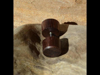 Load image into Gallery viewer, Fake Holz Plug Piercing Narraholz Kreuz Edelstahl - chic - net.de
