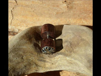 Load image into Gallery viewer, Fake Holz Plug Piercing Narraholz Kreuz Edelstahl - chic - net.de
