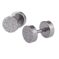 Load image into Gallery viewer, Fake Piercing Expander Glitzer silberfarben Schraubverschluss Edelstahl - chic - net.de
