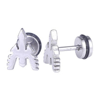Load image into Gallery viewer, Fake Piercing Expander silber Farben Pfeil mit Flügeln Schaubverschluss Edelstahl - chic - net.de
