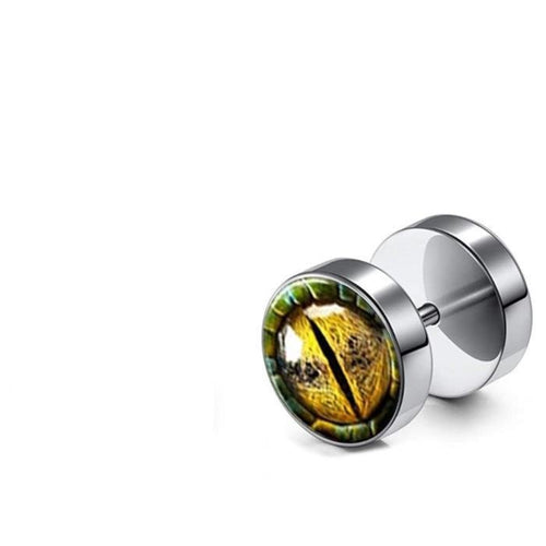 Fake Piercing Plug Ohrring Edelstahl silber unisex - chic - net.de