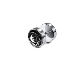 Load image into Gallery viewer, Fake Piercing Plug Ohrring Edelstahl silber unisex - chic - net.de
