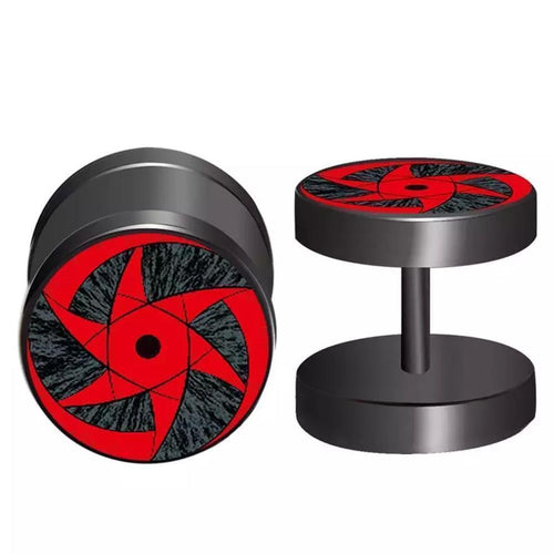 Fake Plug Piercing Edelstahl 10mm Ohrstecker Sharingan - chic - net.de