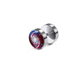 Cargar imagen en el visor de la galería, Fake Piercing Plug Ohrring Edelstahl silber unisex
