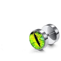 Cargar imagen en el visor de la galería, Fake Piercing Plug Ohrring Edelstahl silber unisex
