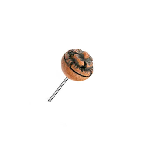 Gewindelose Piercing Enden 0.45mm Holz Blume 5mm - chic - net.de