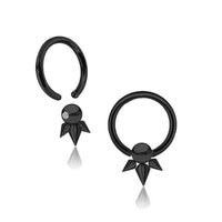 Load image into Gallery viewer, Gothic - inspirierter PVD - Schwarzer BCR Piercing - Schmuck - chic - net.de
