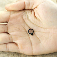 Load image into Gallery viewer, Gothic - inspirierter PVD - Schwarzer BCR Piercing - Schmuck - chic - net.de
