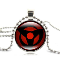 Load image into Gallery viewer, Halskette Kugel Kette Kakashi Sharingan rot schwarz silber - chic - net.de
