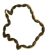 Cargar imagen en el visor de la galería, Halskette Silber 925 vergoldet Blätter gold 25cm - chic - net.de
