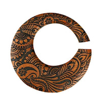 Load image into Gallery viewer, Holz Dehnschnecke Ohr Piercing 20mm rund balinesisch
