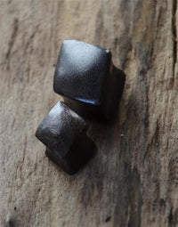 Load image into Gallery viewer, Flesh Plug Holz Raute Karo dunkel double flared
