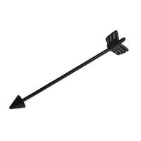 Load image into Gallery viewer, Industrial Barbell Piercing schwarz Pfeil Edelstahl 45 mm lang - chic - net.de
