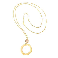 Cargar imagen en el visor de la galería, Kette 18 karat vergoldet Singapurkette Glaskristall orange rund matt nickelfrei Karabiner - chic - net.de
