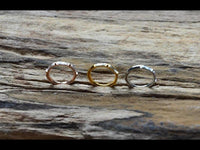 Load image into Gallery viewer, Klapp Segment Ring Piercing rechteckig Kristall weiß - chic - net.de
