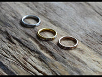 Load image into Gallery viewer, Klapp Segment Ring Piercing rechteckig Kristall weiß - chic - net.de
