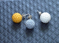 Load image into Gallery viewer, Kugel Ball Ohrstecker 925 Silber Mini Perlen 12mm - chic - net.de
