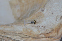 Load image into Gallery viewer, Labret Lippen Piercing Bio Acryl Amethyst antik golden Brass Tragus Conch Helix - chic - net.de
