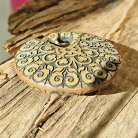 Load image into Gallery viewer, Marokkanisch inspiriertes Holz - Ohr - Gewicht Piercing 8mm - chic - net.de
