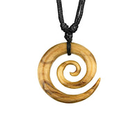 Load image into Gallery viewer, Nara Holz - Ketten: Natürlicher Holzschmuck mit Frei Verstellbarer Baumwollkette - chic - net.de
