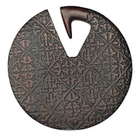 Cargar imagen en el visor de la galería, Narra - Holz Ohr Gewicht filigran Muster 8mm Ear Weights - chic - net.de
