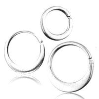 Cargar imagen en el visor de la galería, Nasenring Septum Ohr Piercing Ring 925 Silber Sichel - chic - net.de
