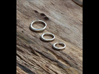 Cargar imagen en el visor de la galería, Nasenring Septum Ohr Piercing Ring 925 Silber Sichel - chic - net.de
