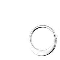 Cargar imagen en el visor de la galería, Nasenring Septum Ohr Piercing Ring 925 Silber Sichel - chic - net.de
